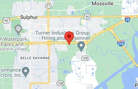 Sulpher, LA Map
