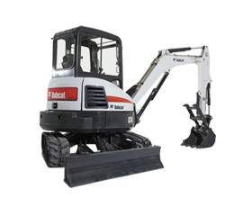 8,000 Pound Mini Excavator With Cab