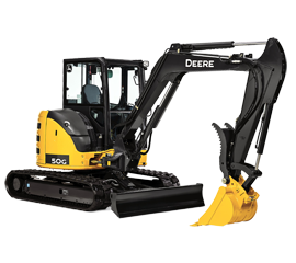 10,500 Pound Mini Excavator With Cab